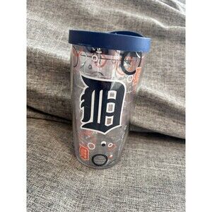 Tervis Tumbler Detroit Tigers Tumbler Double Wall Insulated Lid BPA Free 16 oz